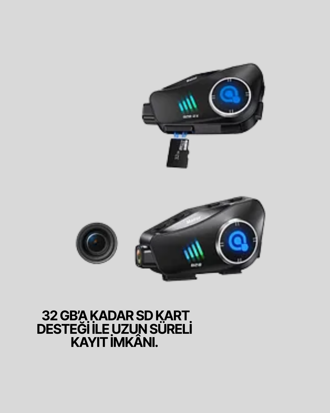 Su geçirmez Bluetooth kask kulaklığı
