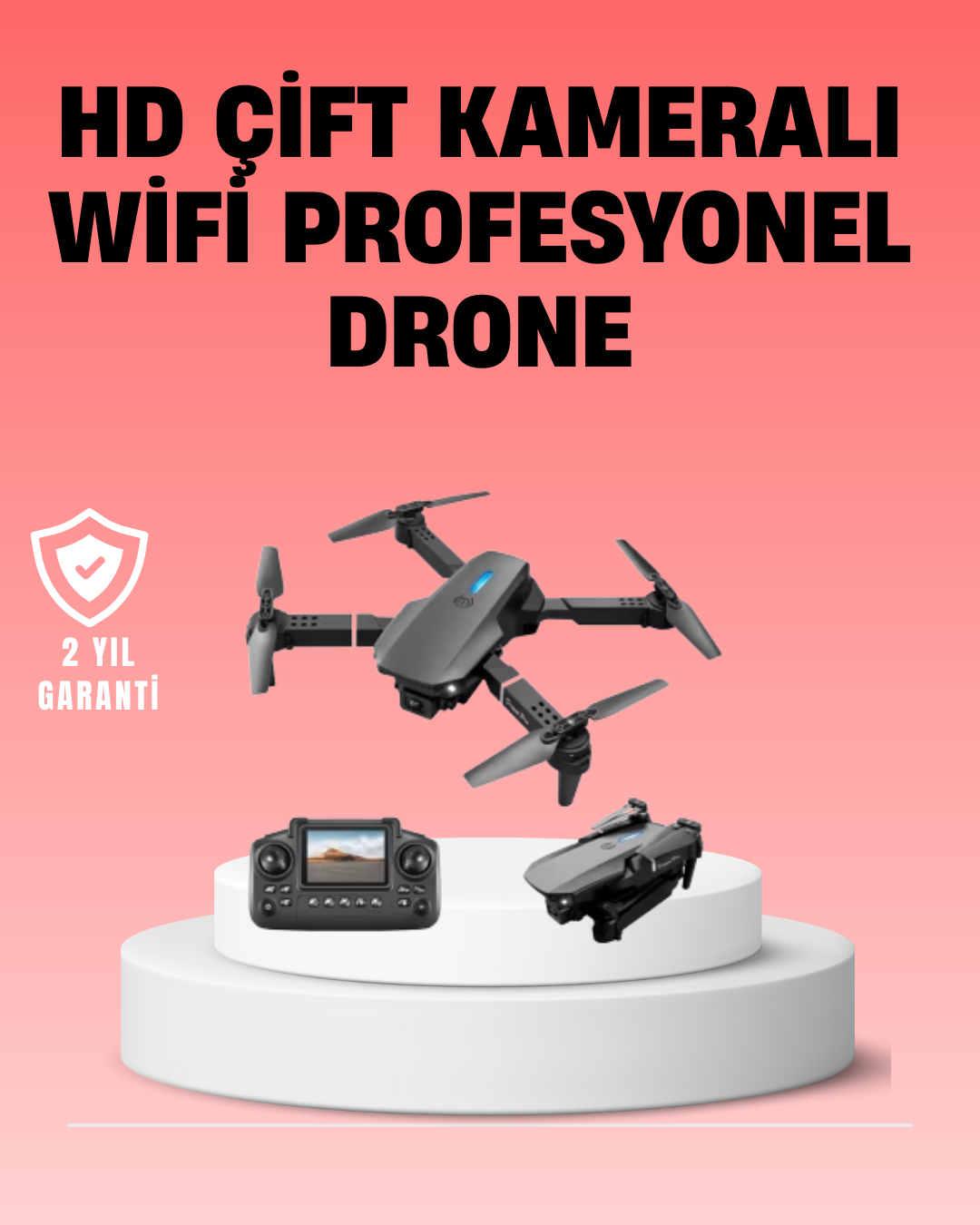 Wifi FPV Canlı Görüntü Aktarımlı Katlanabilir Drone
