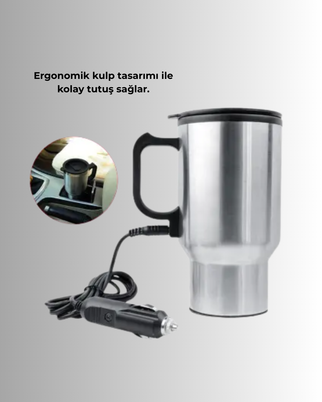 paslanmaz çelik gövdesi sayesinde uzun ömürlü kullanım ve yüksek ısı koruma performansı sunar. Çelik yapısı