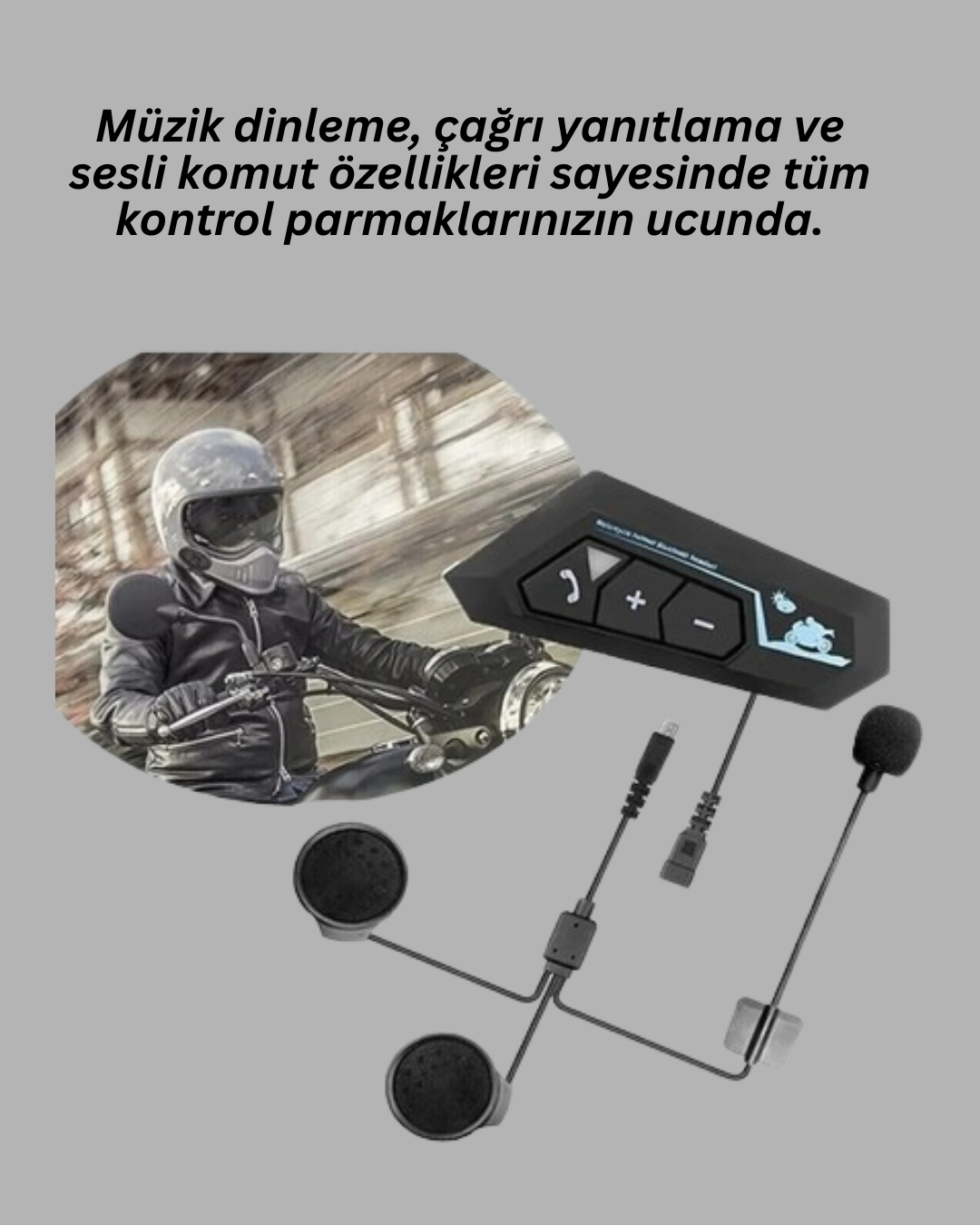 motosiklet sürüşlerinde en yeni kablosuz iletişim teknolojisini sunar. Bluetooth 5.0 + EDR teknolojisi ile cihazınızla hızlı ve kararlı bağlantı kurarak müzik dinleme