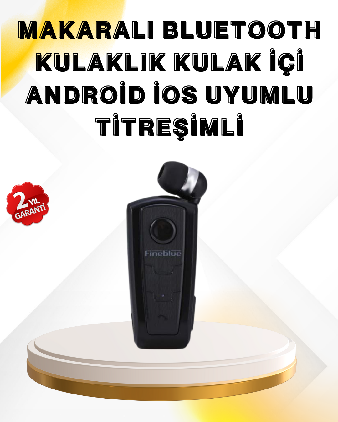 Gürültü Önleyici Fineblue F910 Bluetooth Kulaklık Klipsli Model