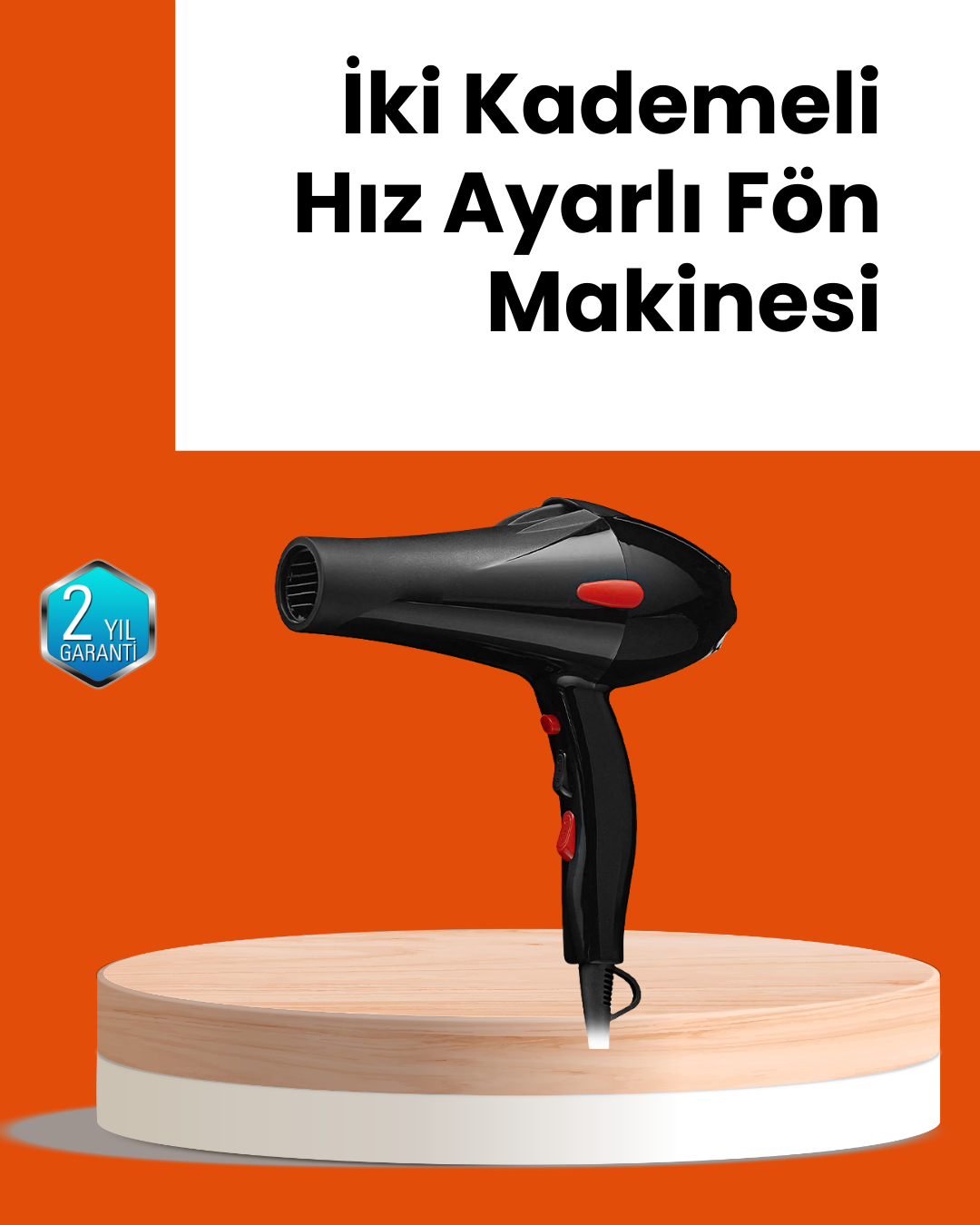 Hızlı Kurutma ve Şekillendirme İçin Profesyonel Saç Kurutma Makinesi