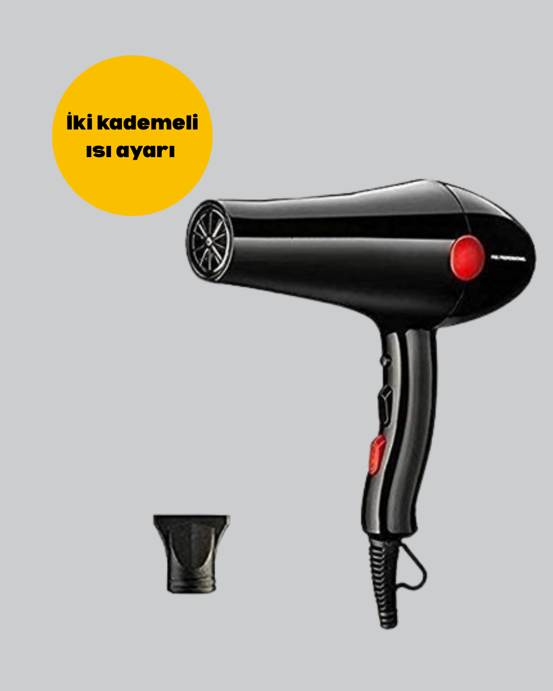 hızlı kurutma ve kusursuz şekillendirme imkanı sunar. AC motor teknolojisi sayesinde uzun ömürlü ve yüksek performanslı kullanım sağlar. İki kademeli hız ve üç kademeli ısı ayarı ile saç tipinize uygun modu kolayca seçebilirsiniz. Soğuk üfleme fonksiyonu