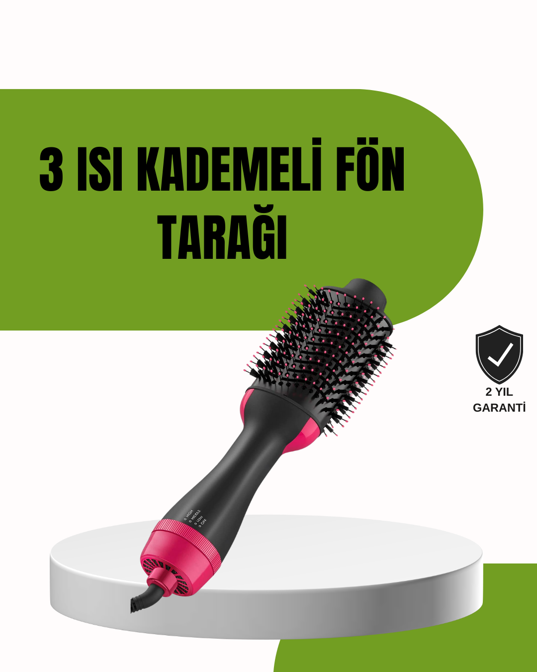 Hızlı Kurutma ve Hacim Veren Elektrikli Saç Fırçası