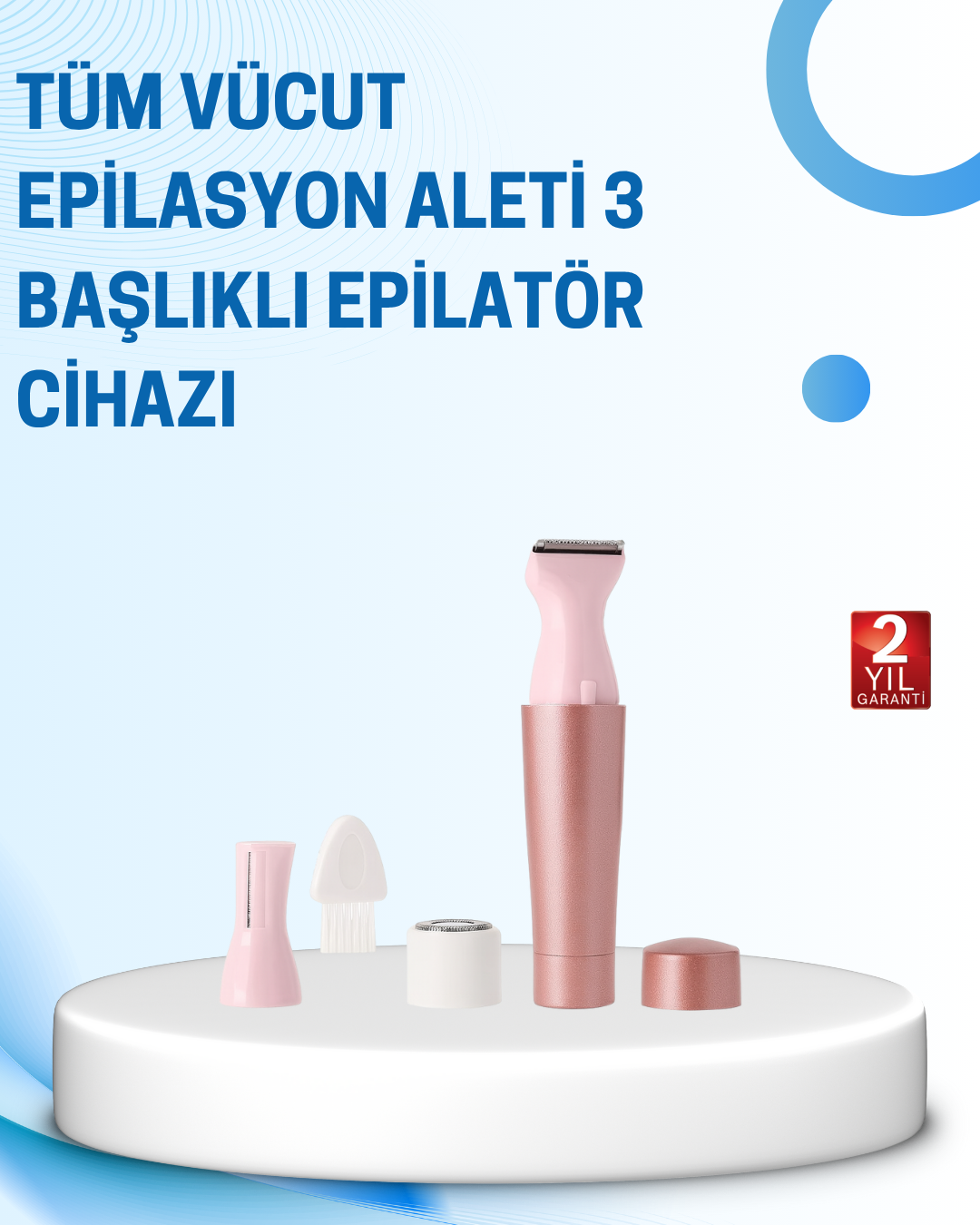 Cilt Pürüzsüzleştirici ve Tüy Temizleyici