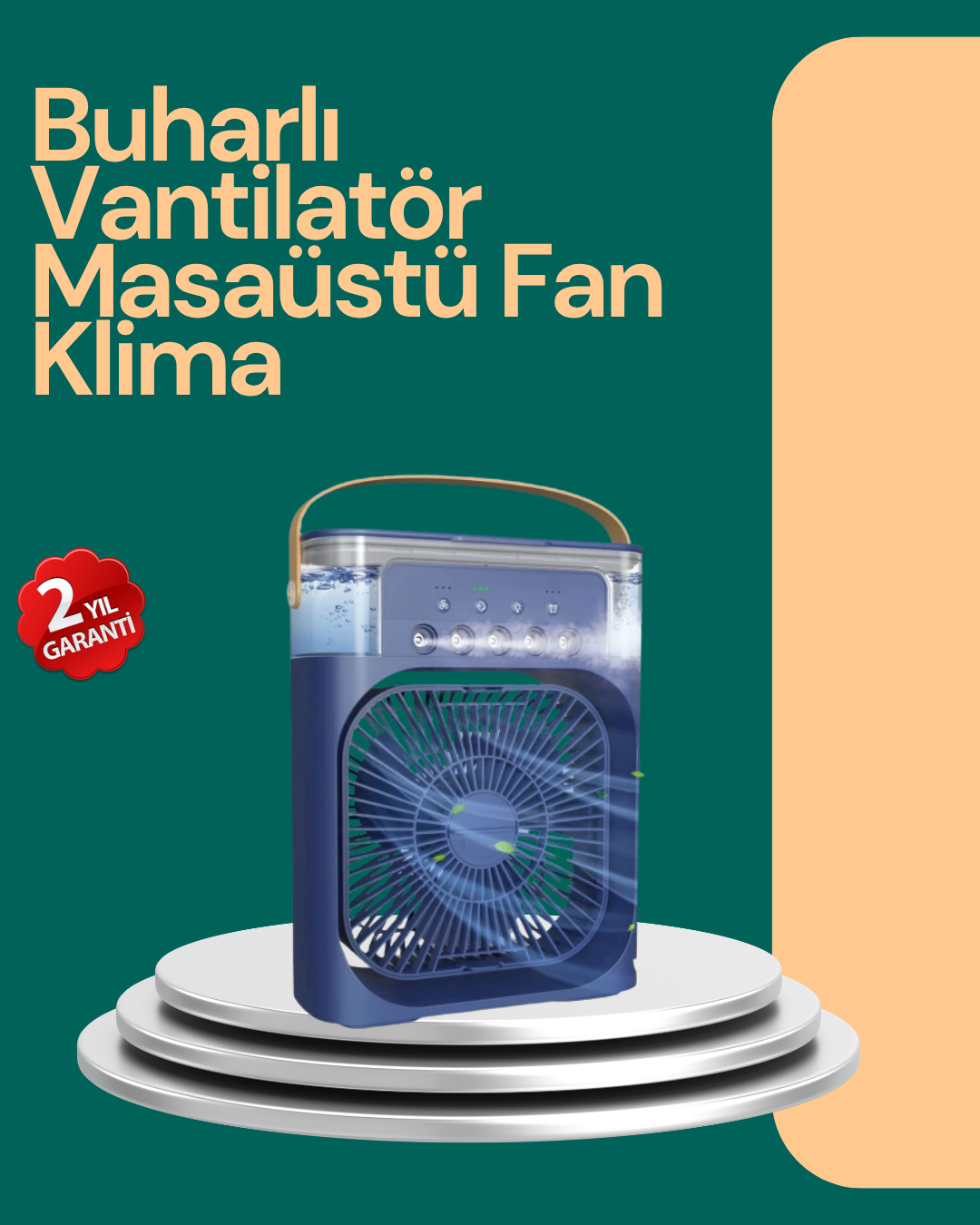 Modern Tasarımlı Kompakt ve Güçlü Hava Üfleyen Fan