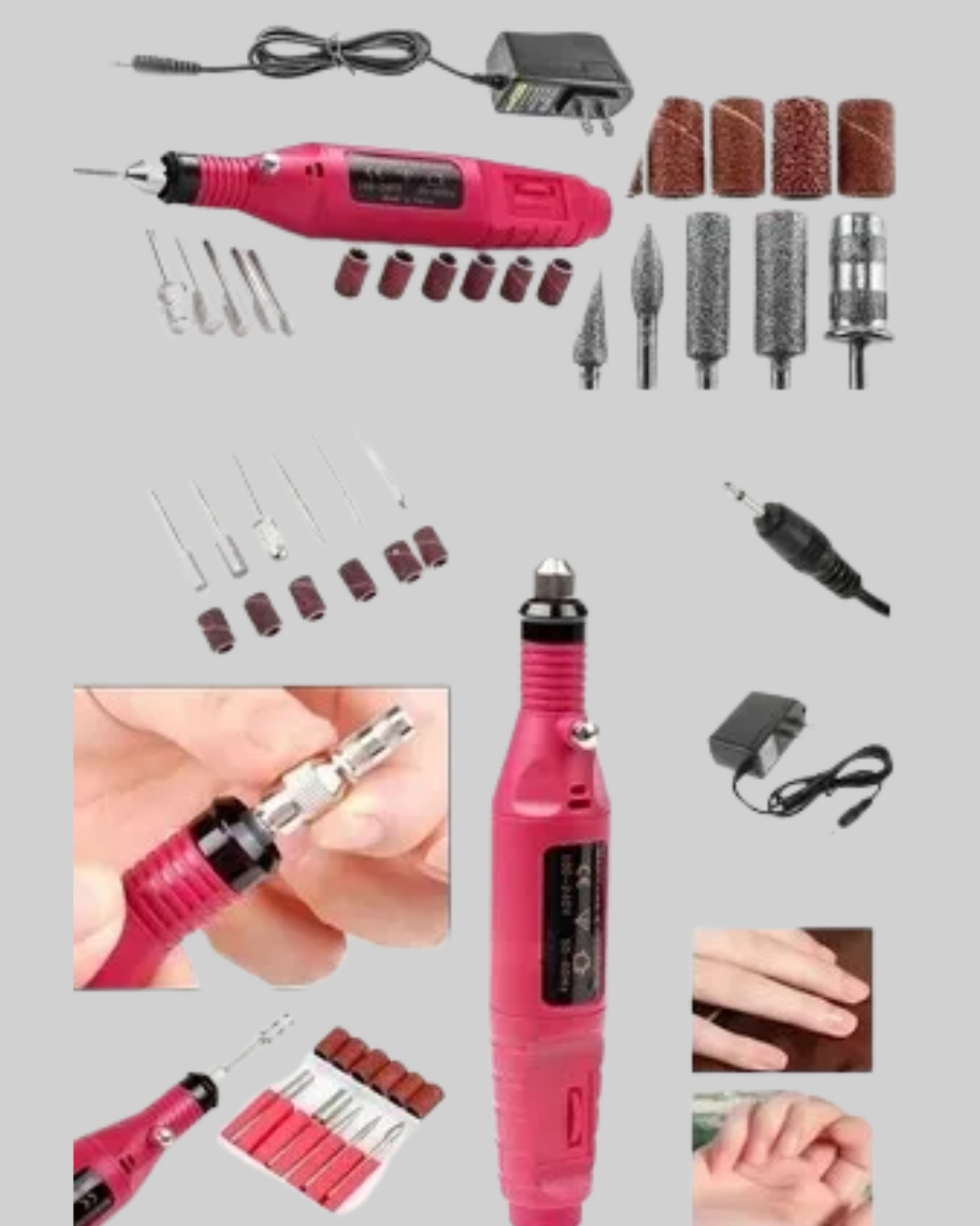 aynı zamanda zamandan tasarruf etmenizi de sağlar. Salonlara gitmeden dakikalar içinde bakımlı tırnaklara kavuşabilirsiniz. Setin içeriğinde yer alan uçlar sayesinde farklı ihtiyaçlarınıza uygun uygulamalar yapabilir; törpüleme