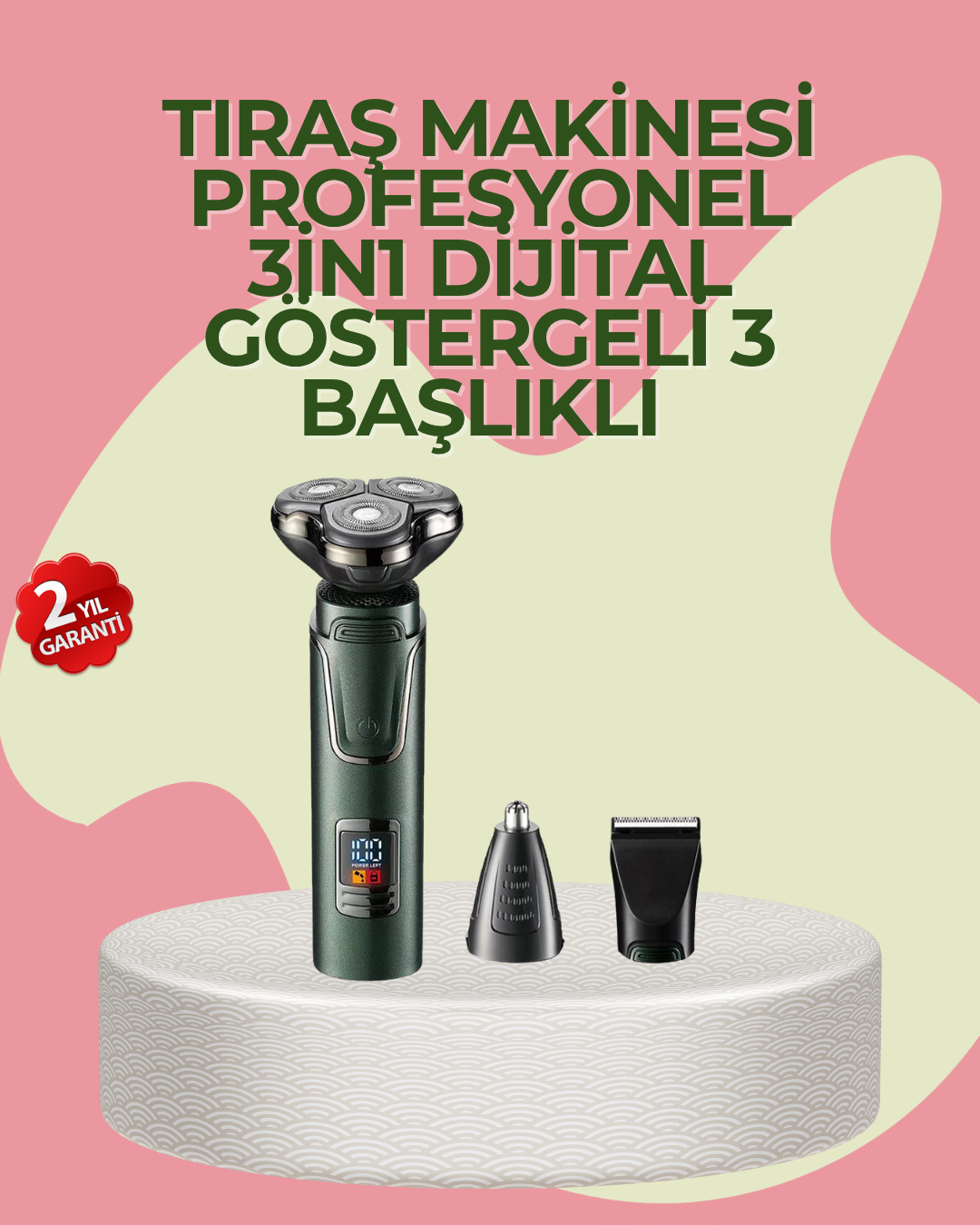 Başlıklı Şarjlı Tıraş ve Bakım Cihazı