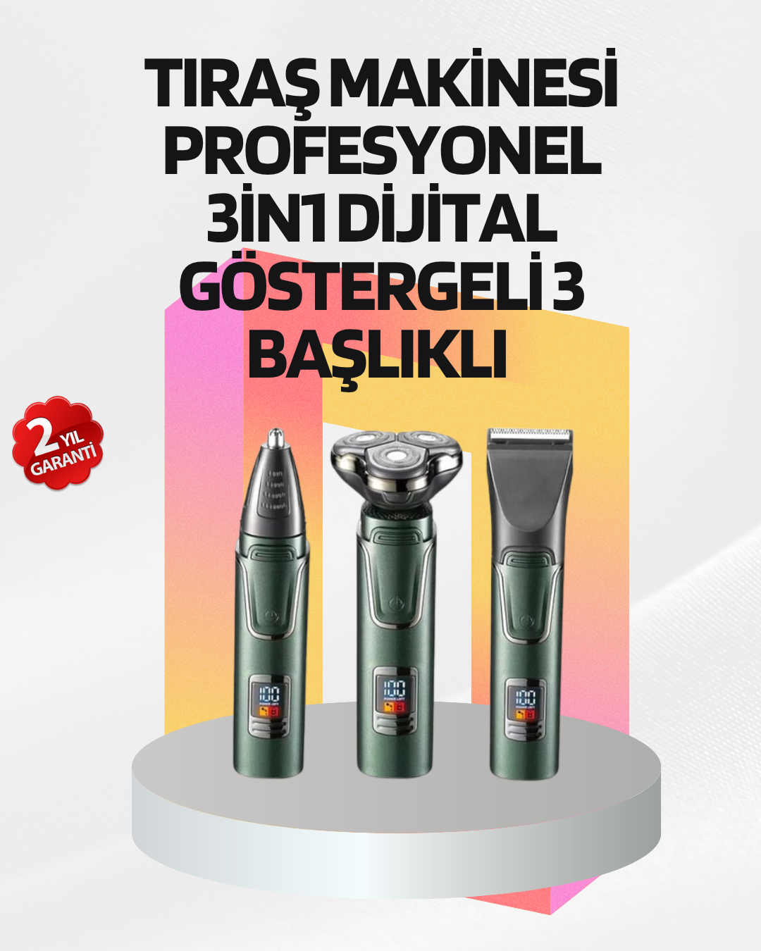 Kablosuz Şarjlı Çok Amaçlı Tıraş Makinesi