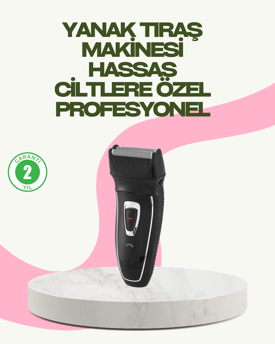 Darbelere Dayanıklı Kablosuz Erkek Tıraş Aleti