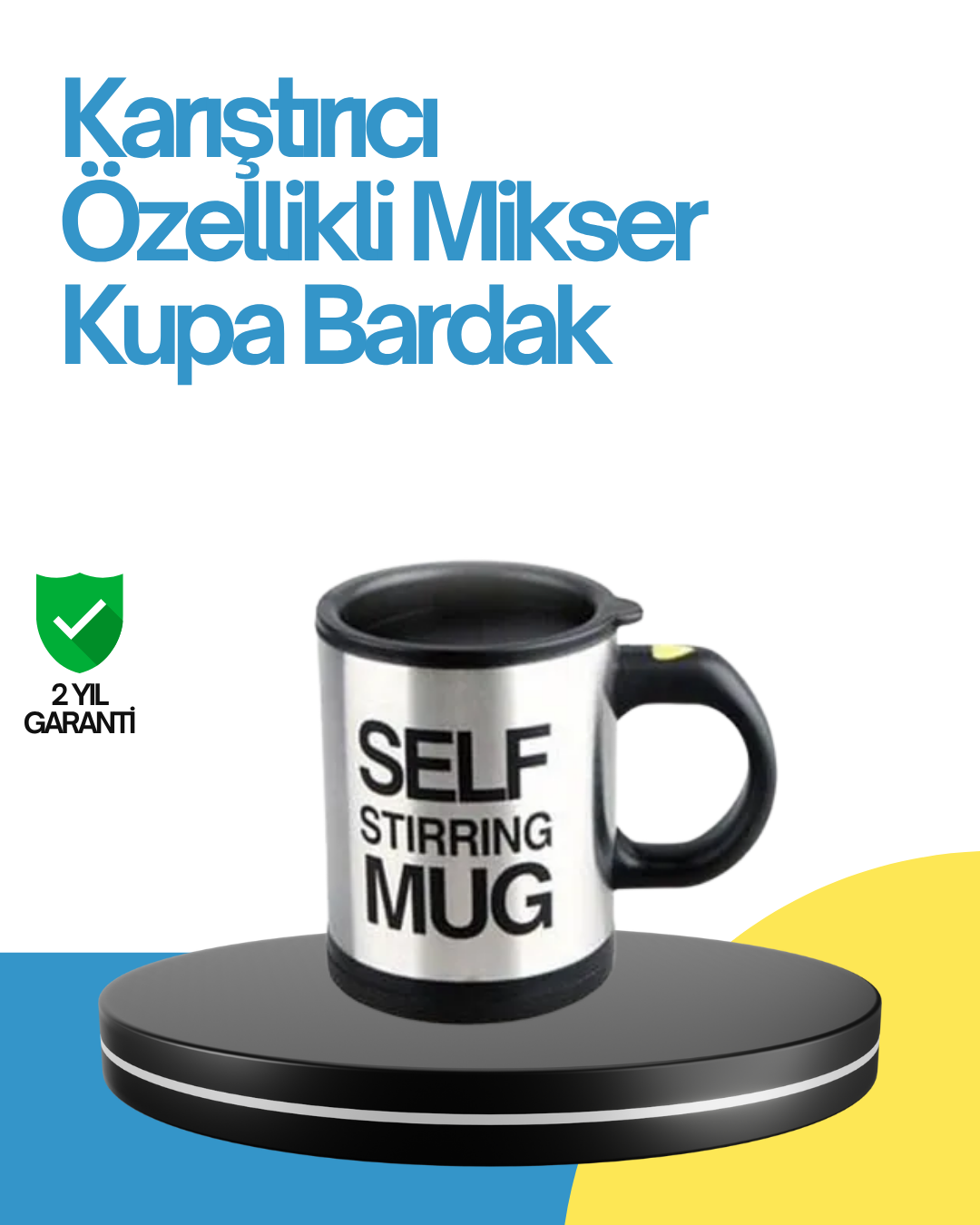 Kendi Kendini Karıştıran Termos Kupa – Pratik Güçlü Motorlu ve Termos Özellikli