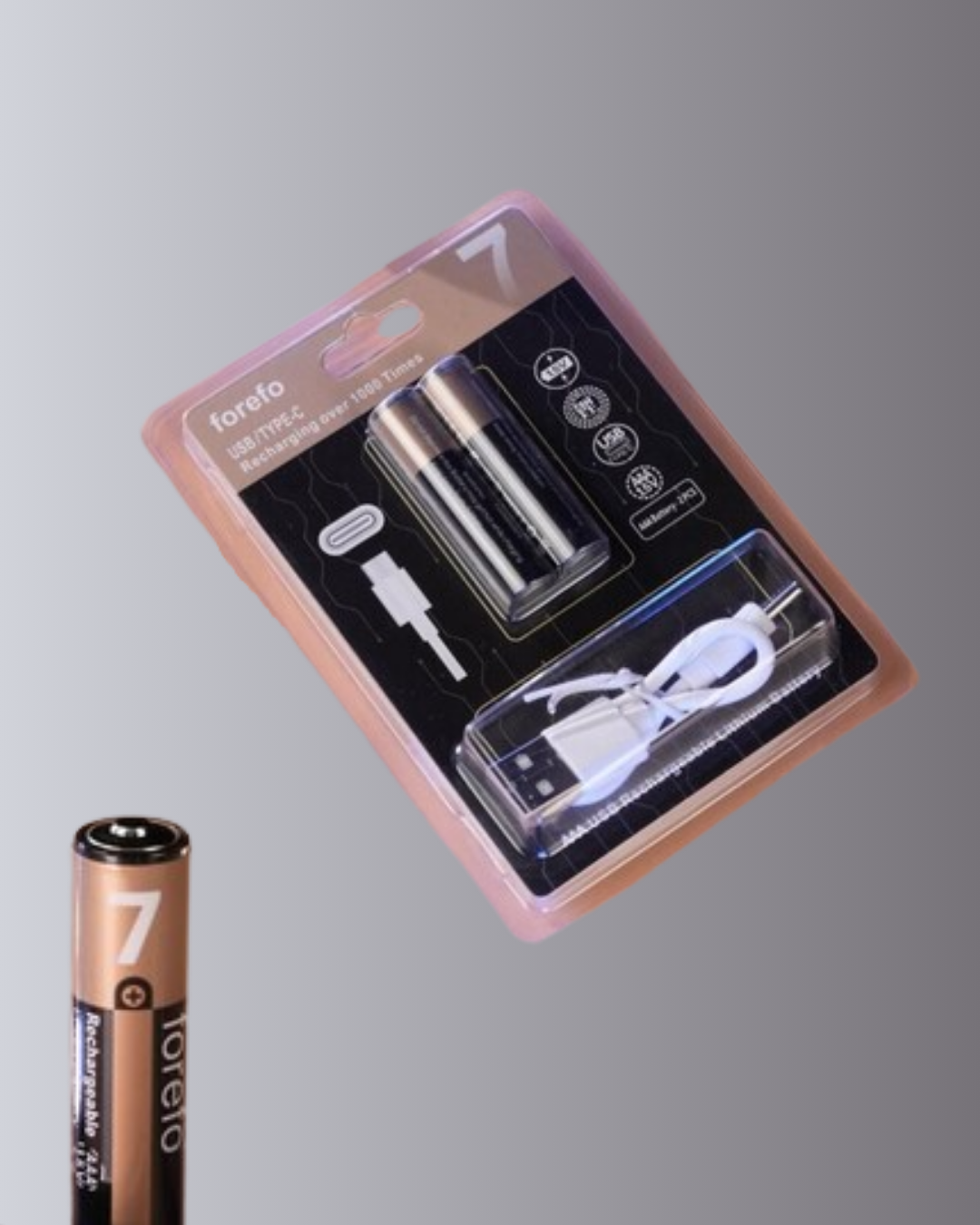 Bu AAA boyutundaki şarj edilebilir lityum pil