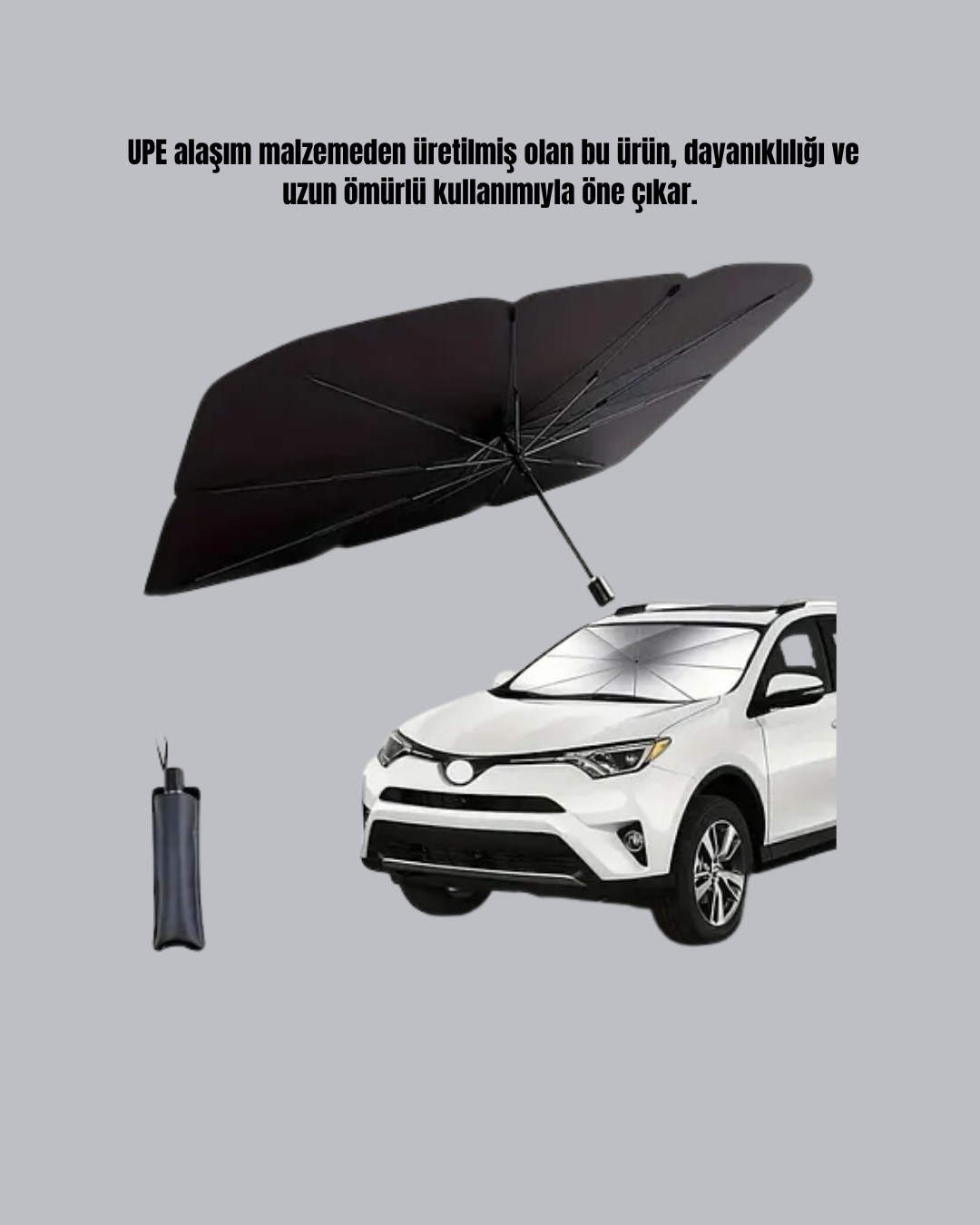 Yeni nesil katlanabilir oto güneşlik