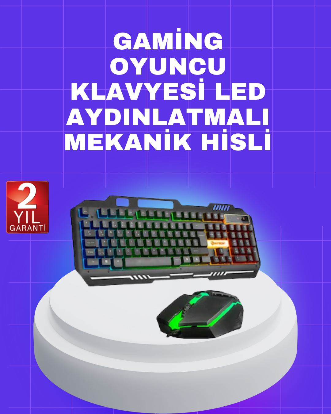 Gaming Klavye Mouse – Çatışmasız Tuş Hızlı Tepki Süresi