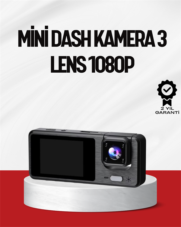 3 Kameralı DVR Araç Kamerası – Tam Güvenlik Tam Kapsama