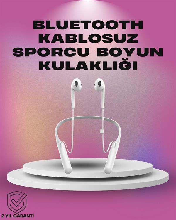 Uzun Pil Ömürlü Kablosuz Kulaklık – Boyun Askılı 100 Saat Kullanım