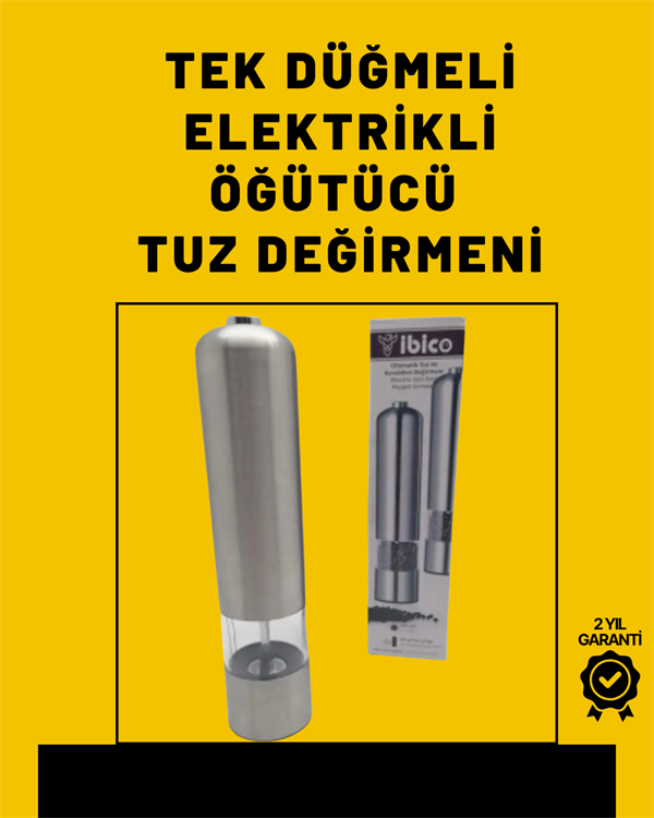 Elektrikli Baharat Öğütme Cihazı Ergonomik Şeffaf Gövde