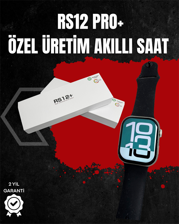 RS12 PRO+ Titanyum Kasa Akıllı Saat – Uyku ve Nabız Takibi Suya Dayanıklı Bluetooth Arama