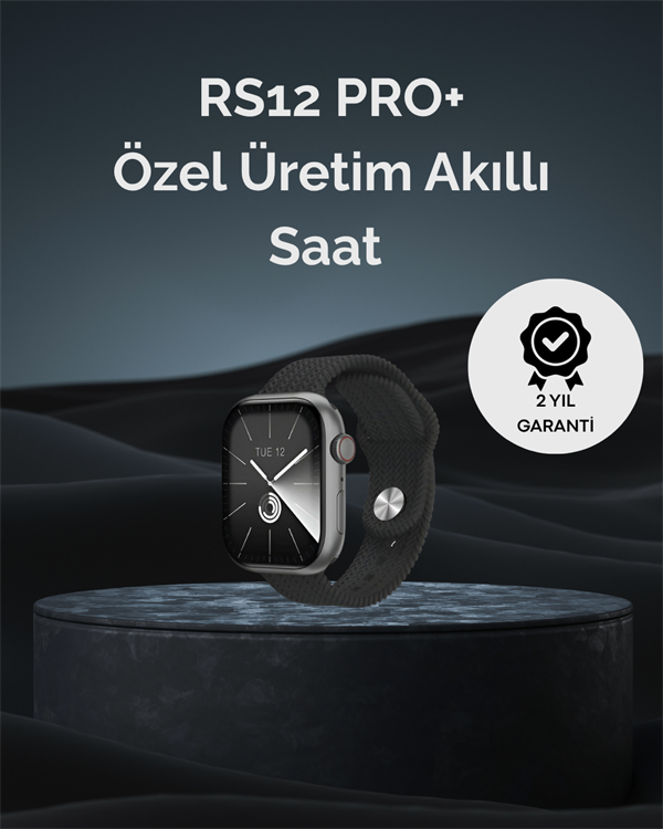RS12 PRO+ 2025 Serisi Uzun Şarj Süreli Garantili Full Ekranlı Özel Üretim Akıllı Saat – 2GB Hafıza AMOLED GPS Sesli Arama