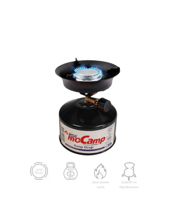 güvenliğiniz için sabit ve dayanıklı metal ayaklarla donatılmıştır. Pişirme sırasında ateşin kontrolü için ergonomik ayar düğmesi tasarlanmıştır; böylece alev gücü ve gaz akışı istediğiniz seviyeye kolaylıkla ayarlanabilir. Ürünü ateş yanarken hareket ettirmemeniz önerilir