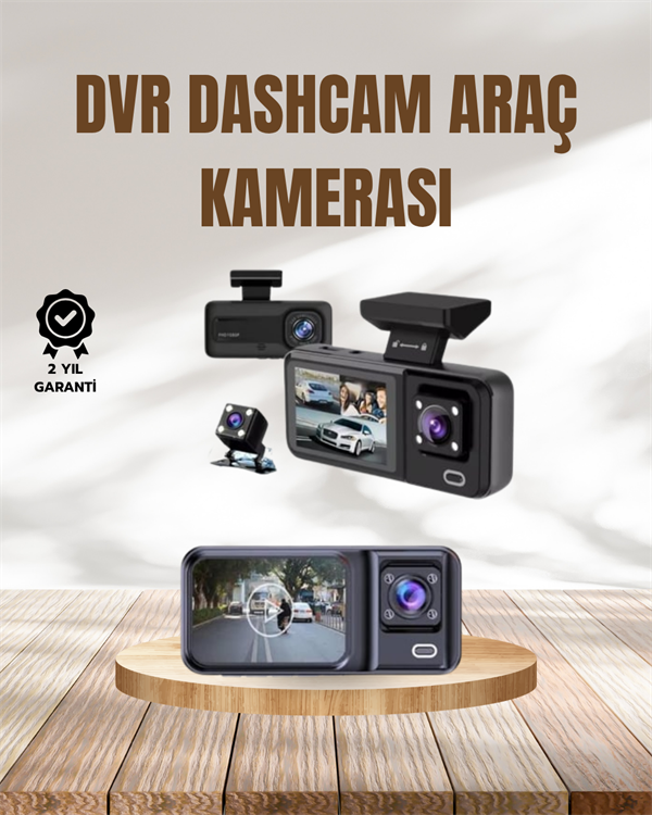 Wi-Fi Destekli Araç Kamerası: 2.7” Ekran 128GB Destek ve IR Gece Görüş