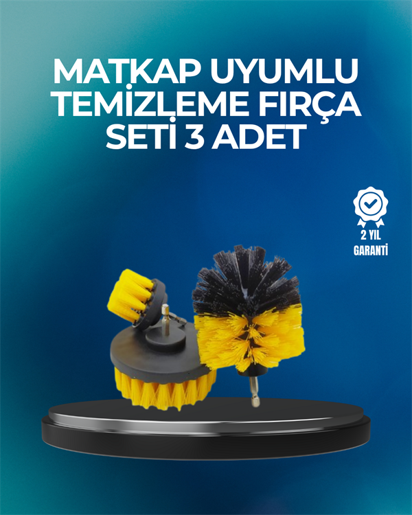 Derinlemesine Temizlik İçin Dayanıklı Kıllı Matkap Fırçası Başlığı