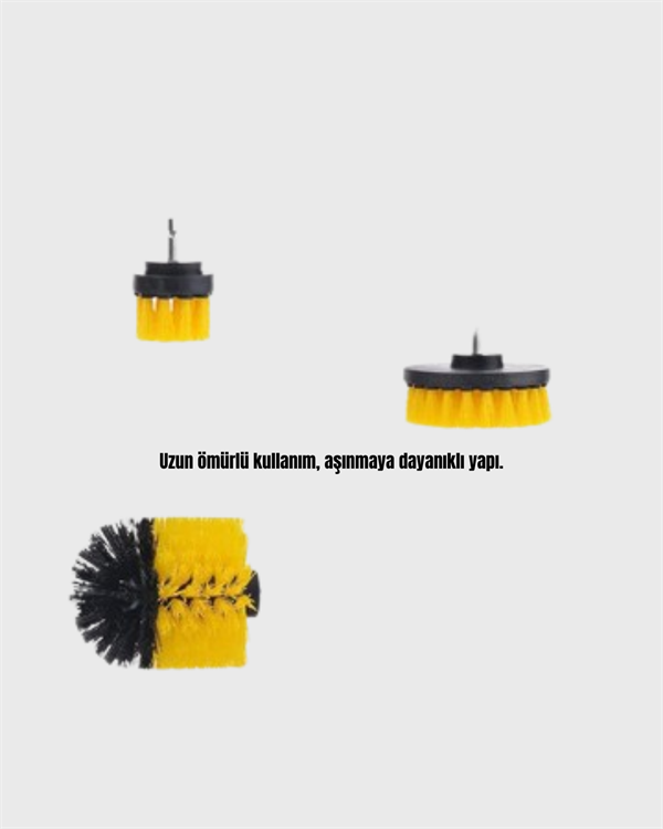 Temizlikte zaman ve emek tasarrufu sağlamak isteyenler için ideal bir çözüm olan matkap fırçası