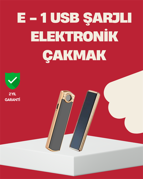 Rüzgar Geçirmez Elektronik Çakmak – Modern Tasarım Metal Gövde