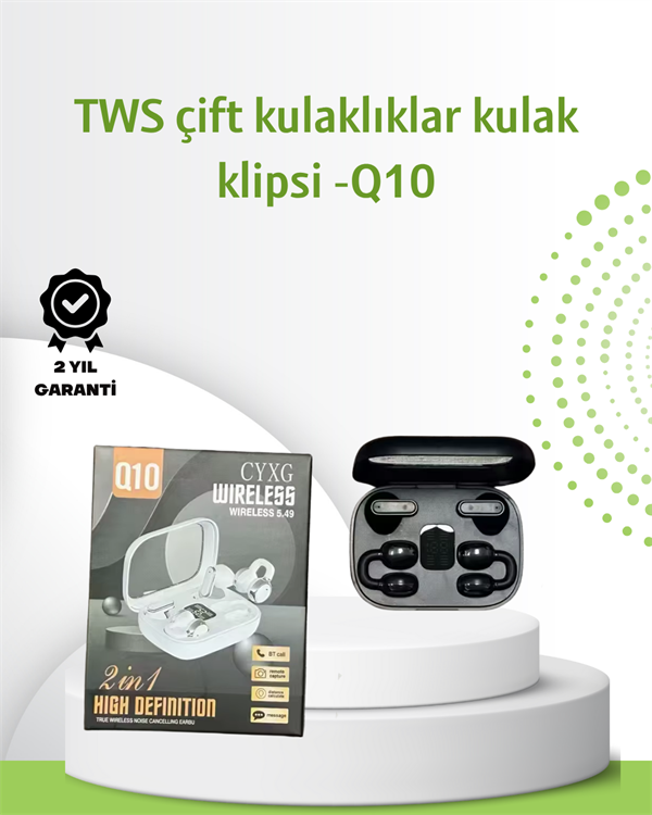 Q10 Bluetooth Kulaklık – Hafif Şık Tasarım Güçlü Pil ve Net Çağrı Kalitesi