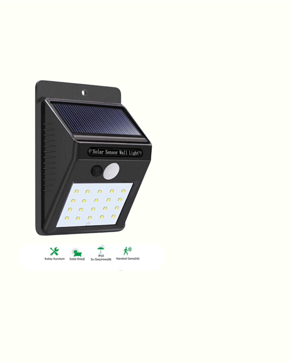 estetik ve teknoloji bir arada! Bu 20 LED’li solar hareket sensörlü lamba