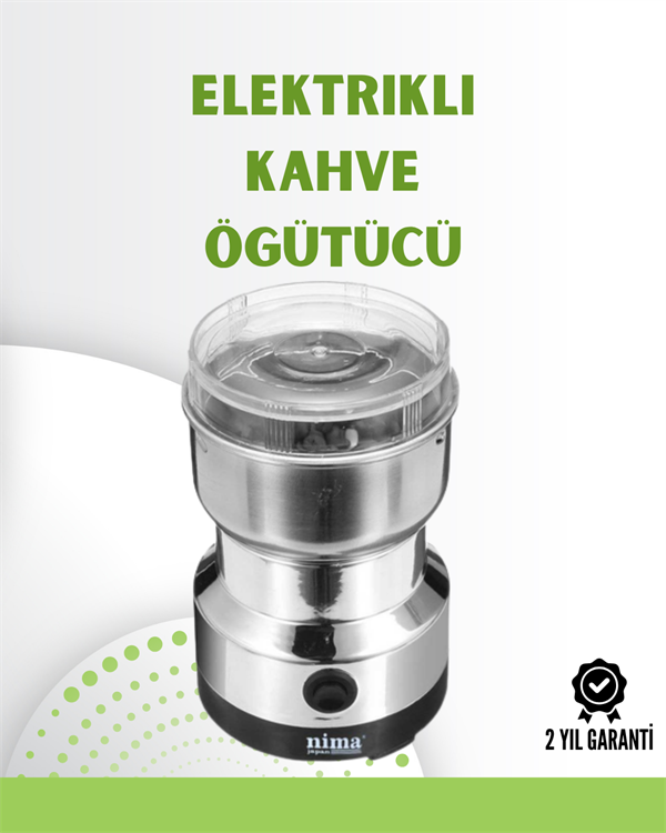 Kahve ve Baharat Değirmeni | Kompakt Hafif Hızlı Öğütme Şeffaf Kapaklı Kolay Kullanım