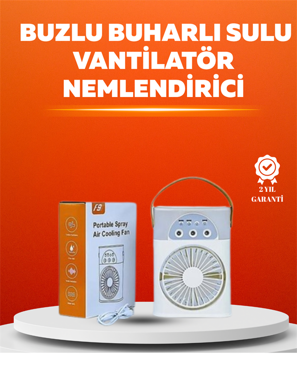 Mini USB Klima Fan | 3 Kademeli Spreyli Hava Soğutucu Taşınabilir