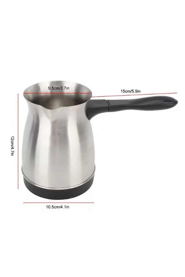 800 watt gücüyle yüksek performans sağlar ve mükemmel Türk kahvesi deneyimi sunar. 360 ml kapasitesi ile 6 fincana kadar kahve hazırlayabilirsiniz