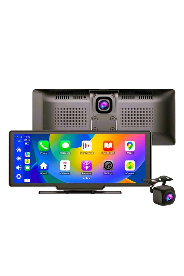 Geniş 10.26 inç 4K hassas dokunmatik ekranıyla donatılmış bu kablosuz CarPlay ekran