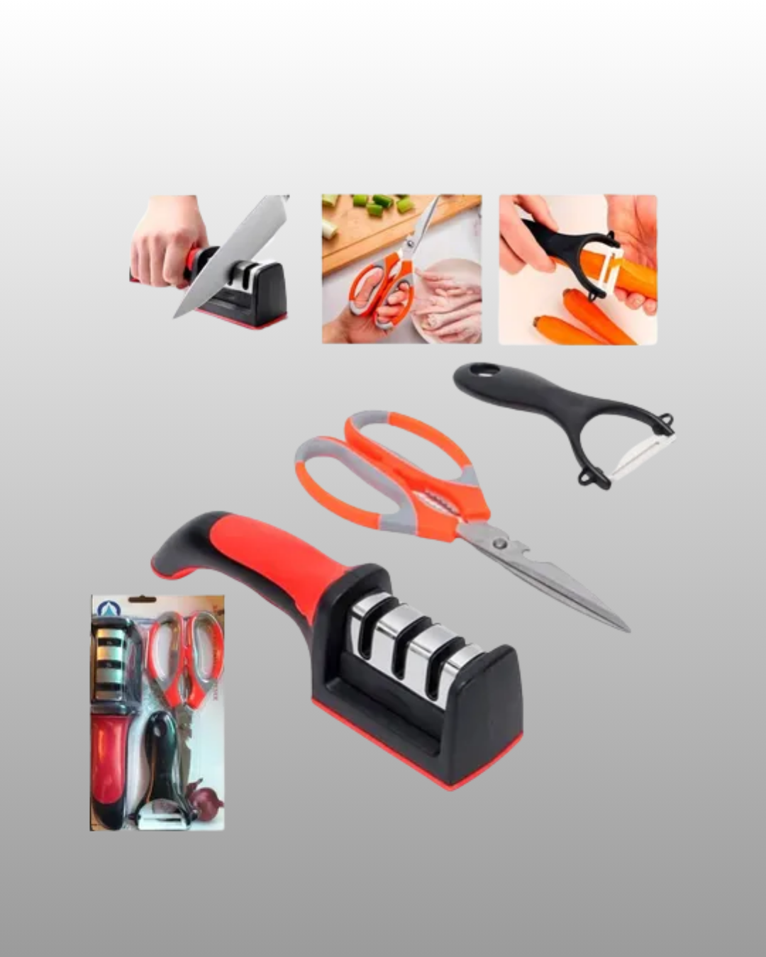 dayanıklı ve ergonomik! Bu 3’lü profesyonel mutfak makas seti