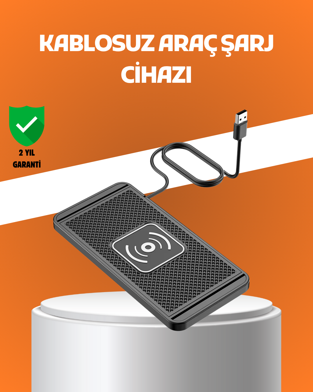 Araç İçi Kablosuz Şarj Pedi – Manyetik Güçlü Tutuş Hızlı Şarj Özelliği