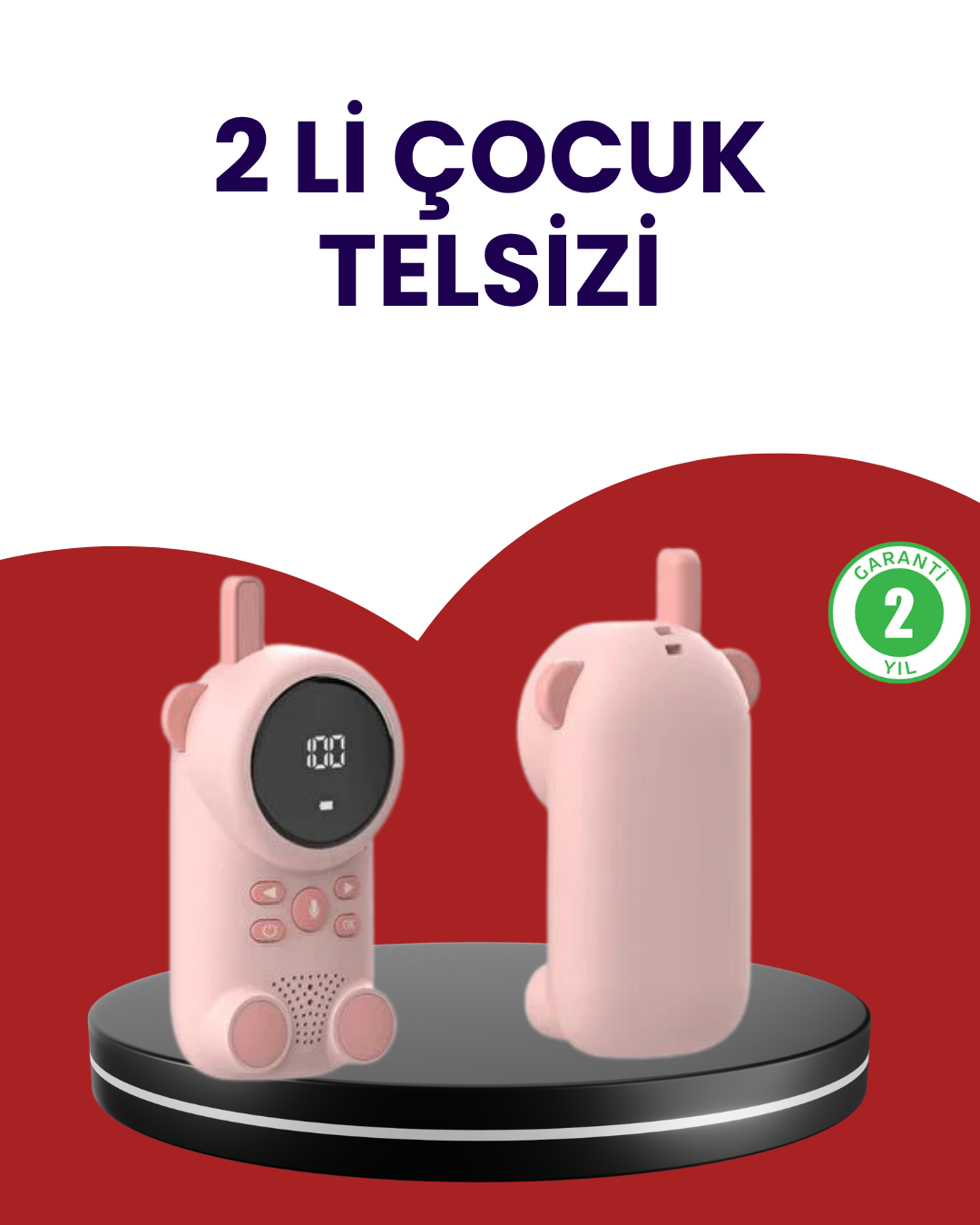 Uzun Menzilli Bebek Telsizi – VOX Modlu Renkli LCD Ekranlı