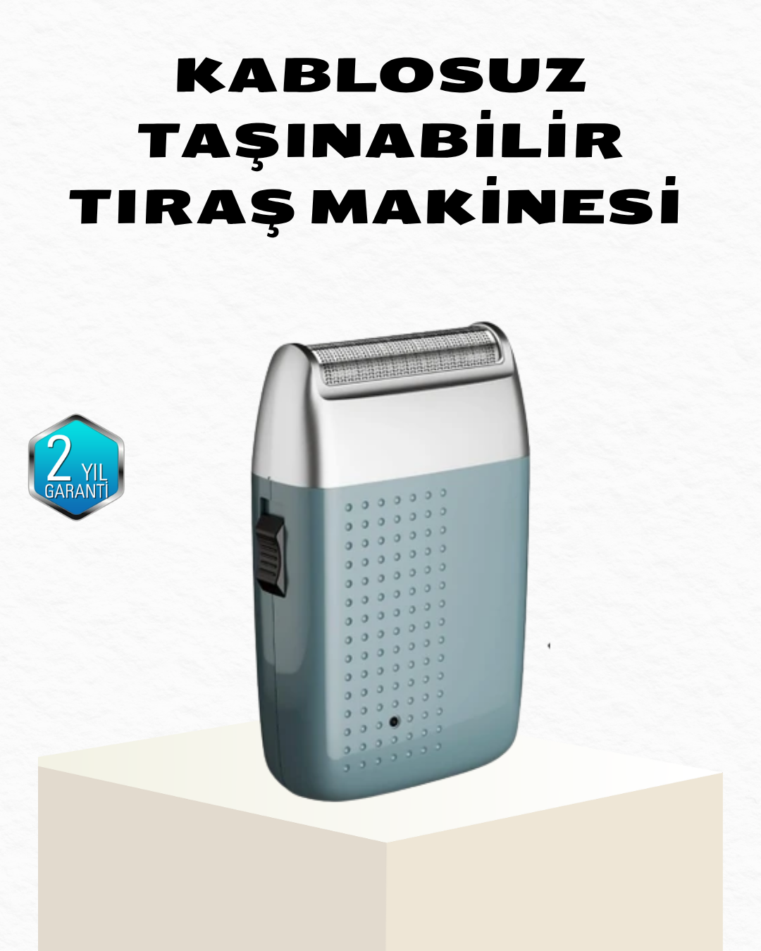 Şarjlı Kuru Kullanım Tıraş Makinesi – Kablosuz Taşınabilir