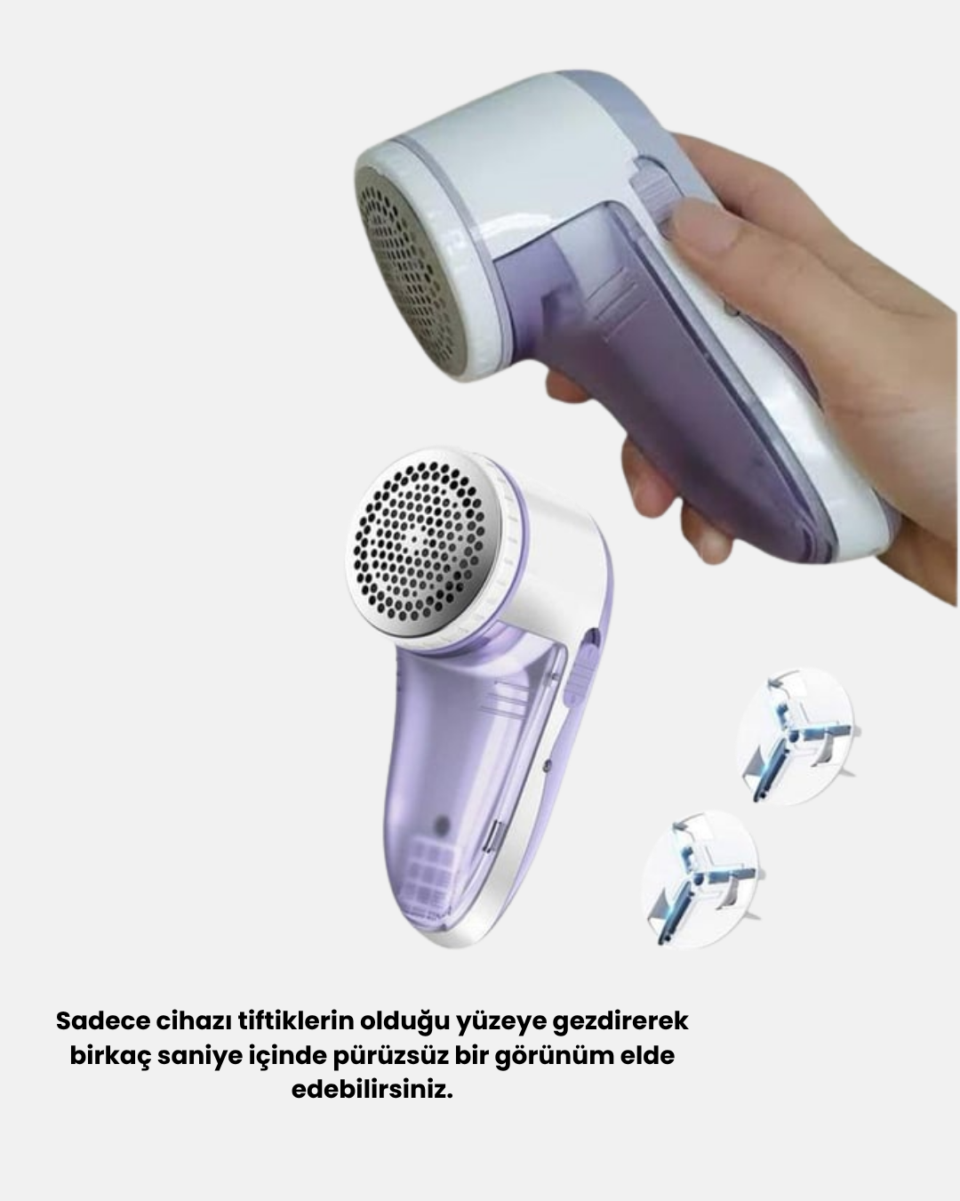 güçlü performansı ve kullanıcı dostu tasarımıyla giysilerinizdeki tüy ve topaklanmaları anında yok eder.Çıkarılabilir atık haznesi kolay temizlik imkânı sunarken