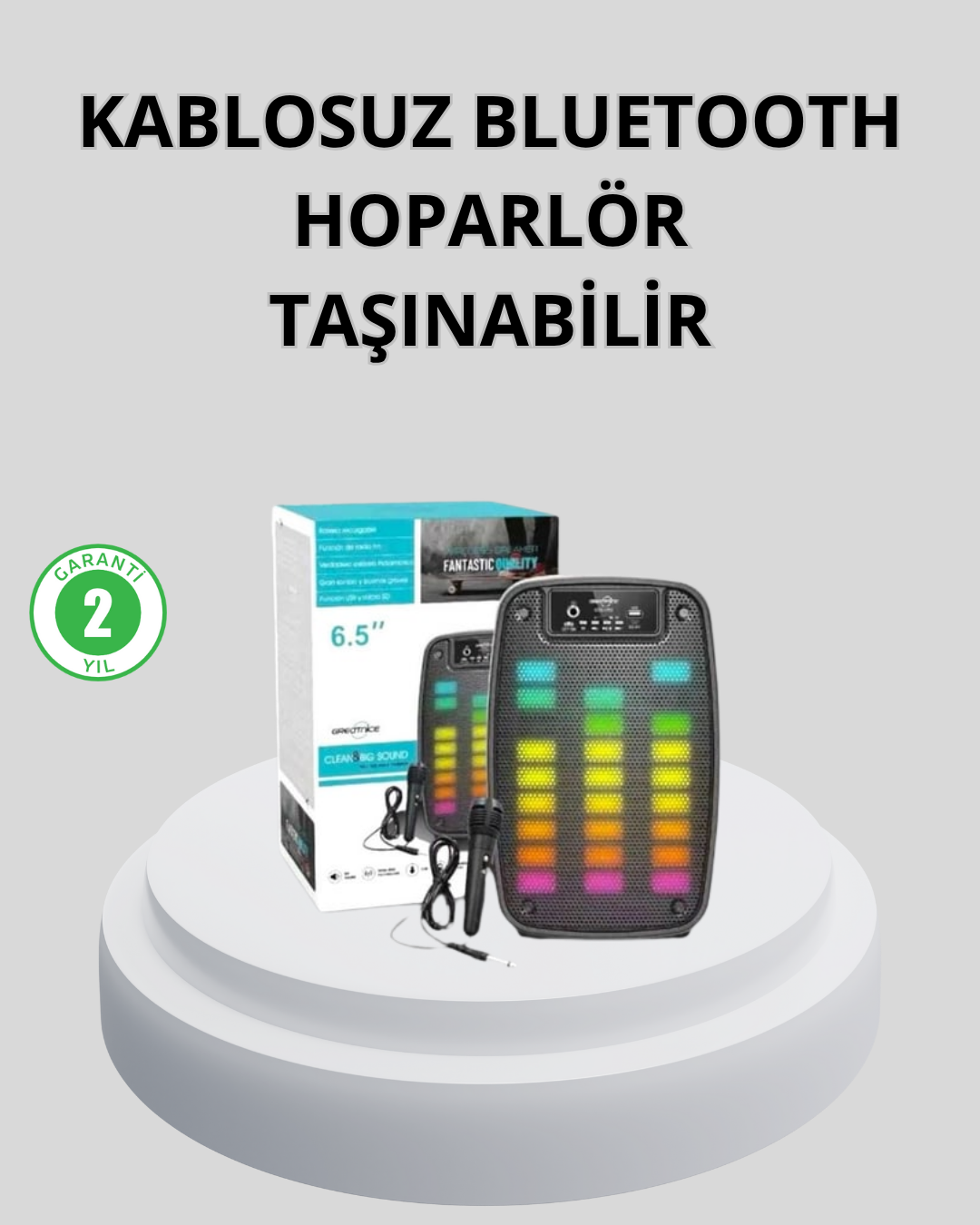 Bluetooth Bağlantılı Taşınabilir Müzik Cihazı – 2 Saat Kesintisiz Müzik