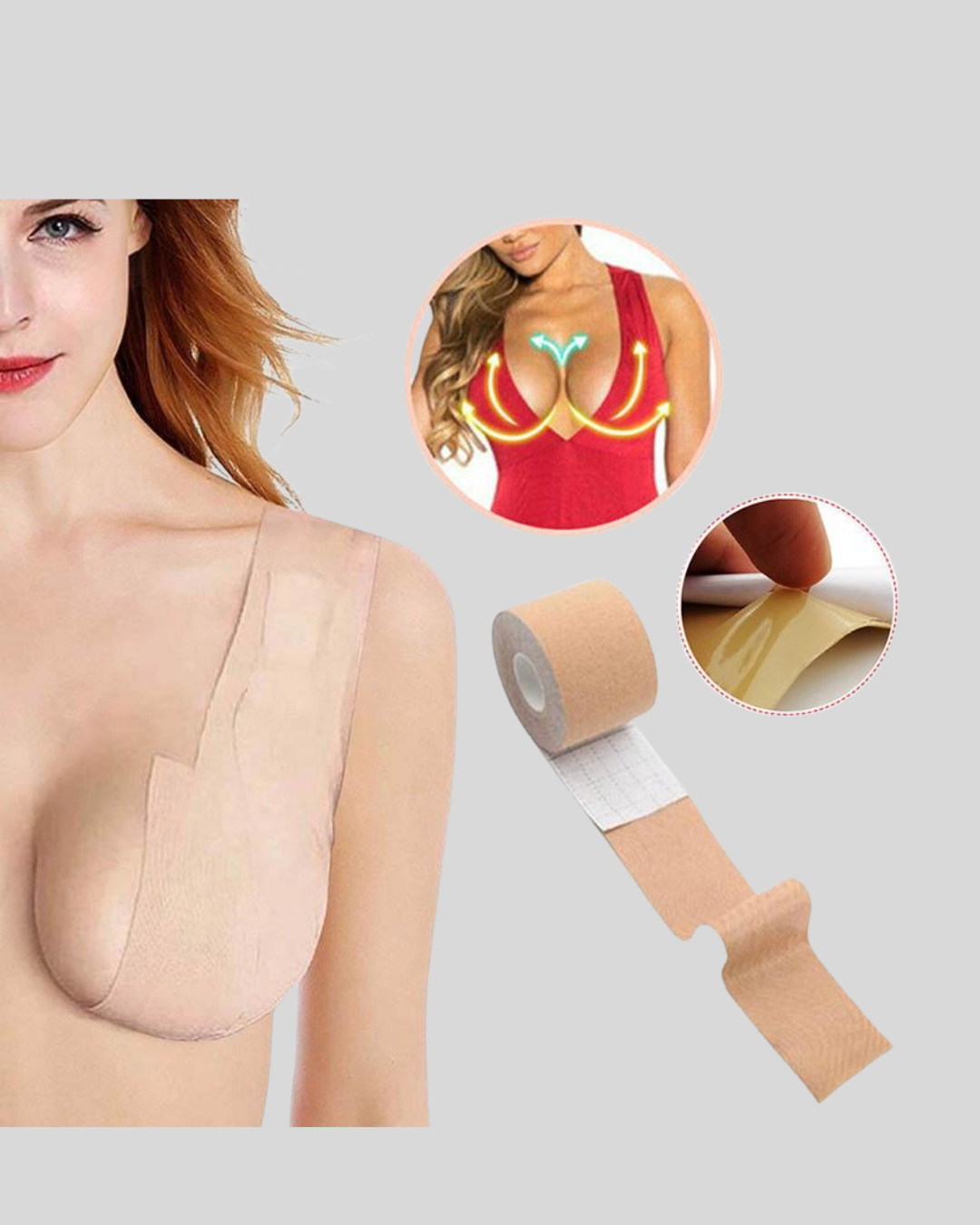 Her kıyafetle özgüvenle hareket edin! Bu görünmez göğüs bandı