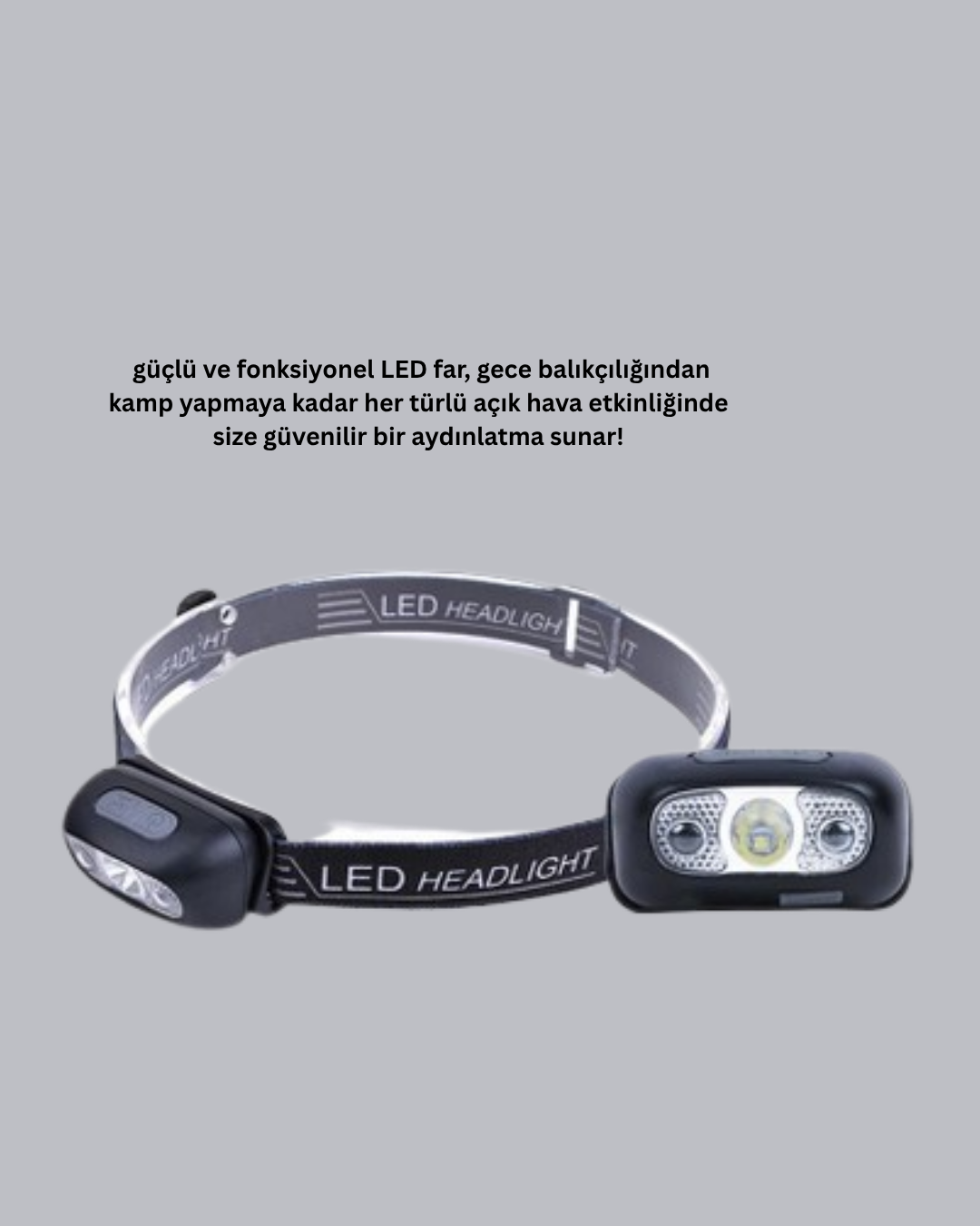 bu 4 modlu şarjlı LED kafa lambası tam size göre! Kompakt