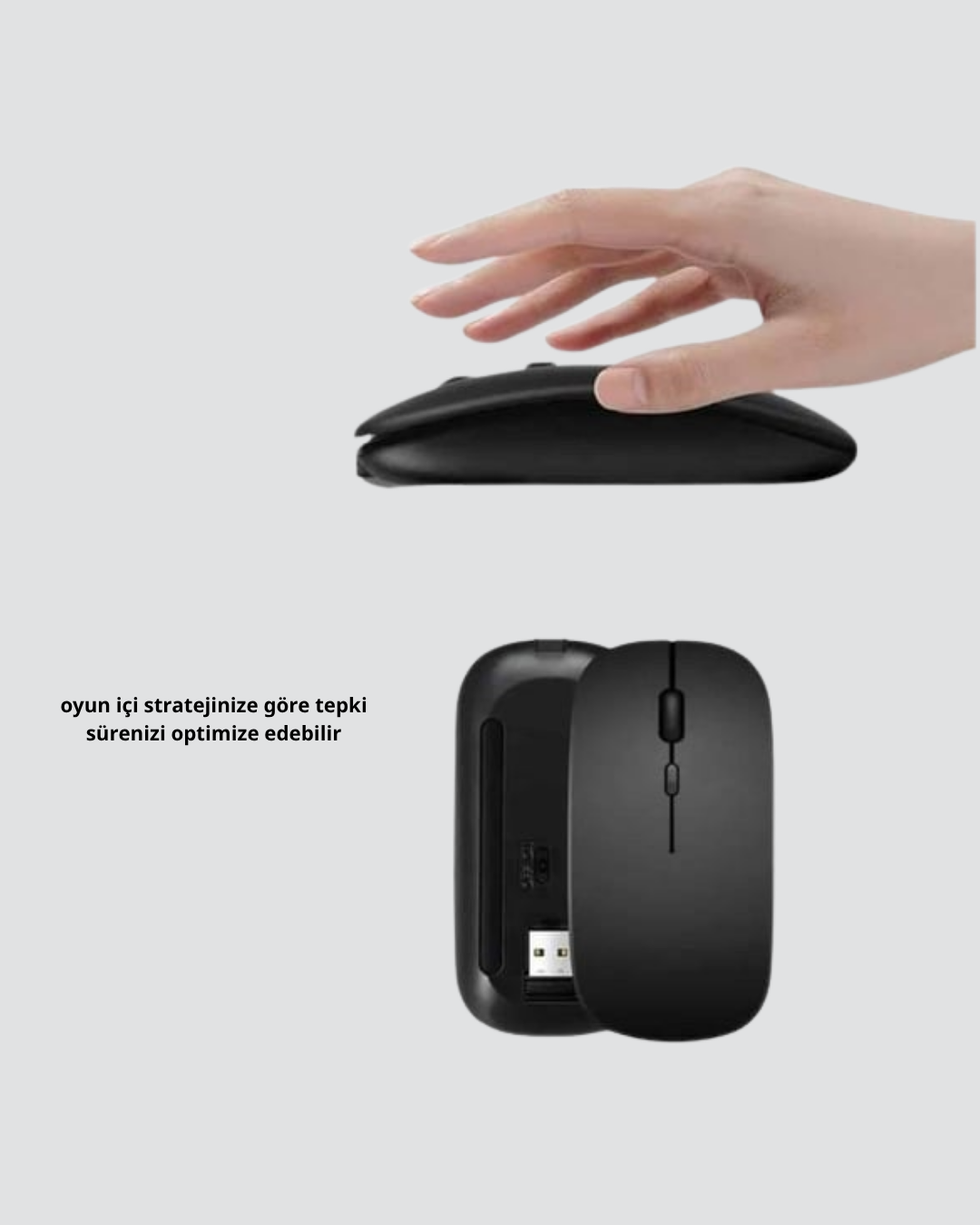 hassasiyet ve kontrol artık sizin elinizde! Kablosuz Oyuncu Mouse