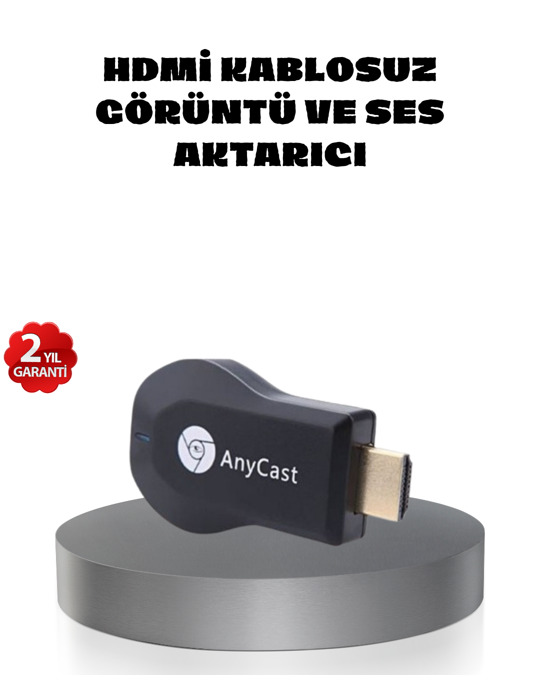 M9 Plus Kablosuz HDMI Görüntü Aktarıcı – Tak Çalıştır iOS Android Windows Uyumlu