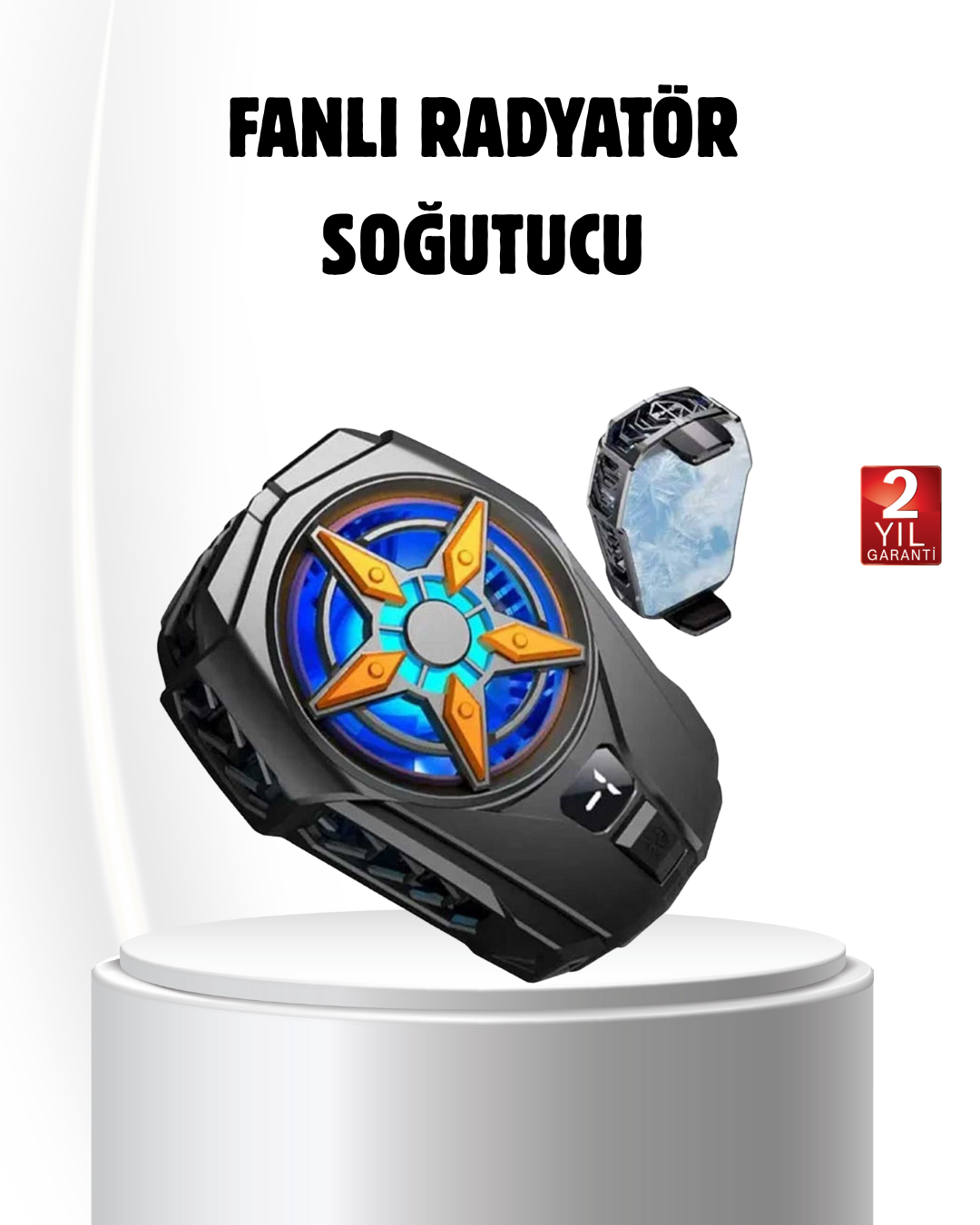 Oyun Telefonu Soğutucu Fan – Şarjlı Sessiz ve Kompakt Mobil Soğutma Cihazı
