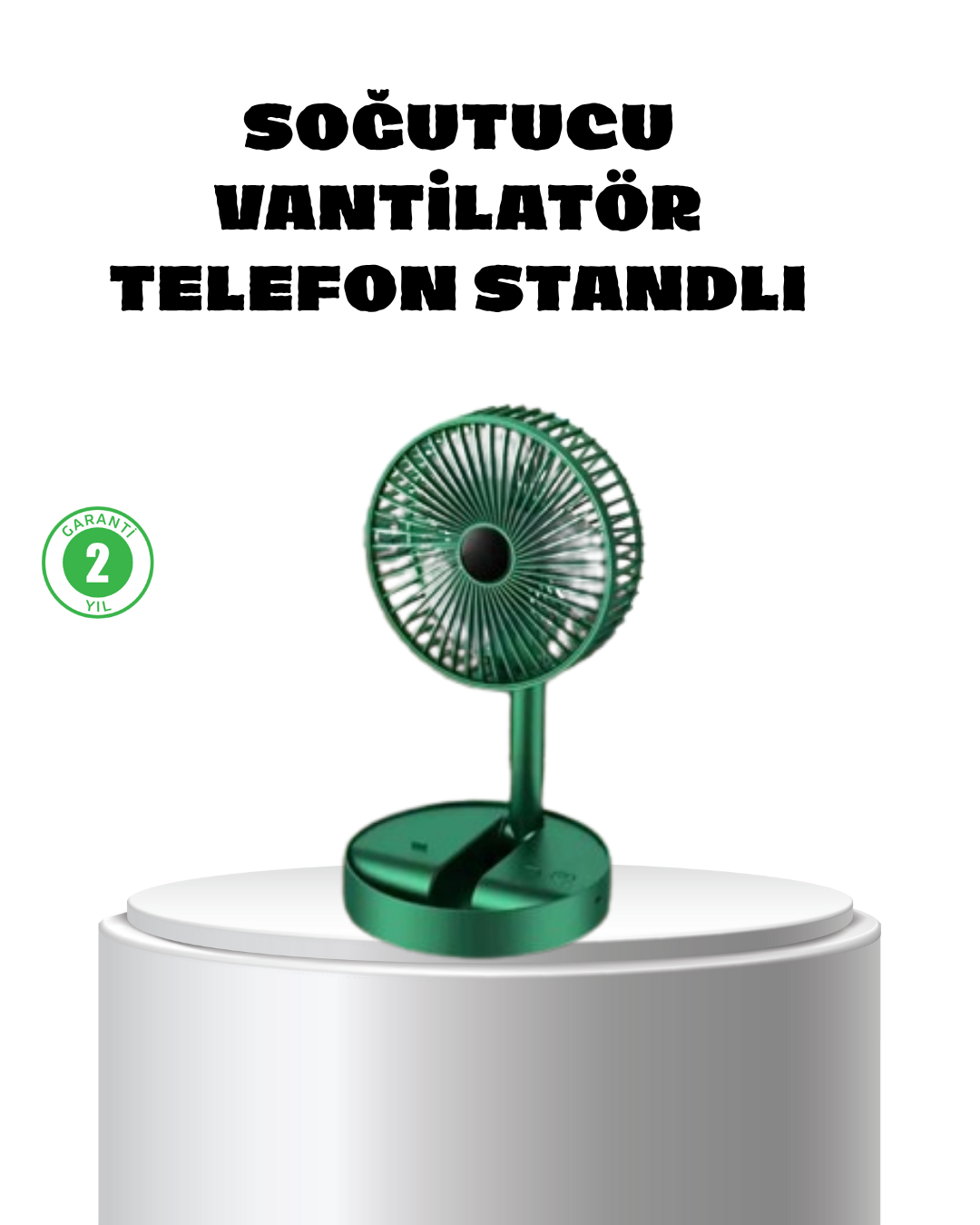 Katlanabilir Mini Fan – 3 Kademeli Soğutma Şarjlı