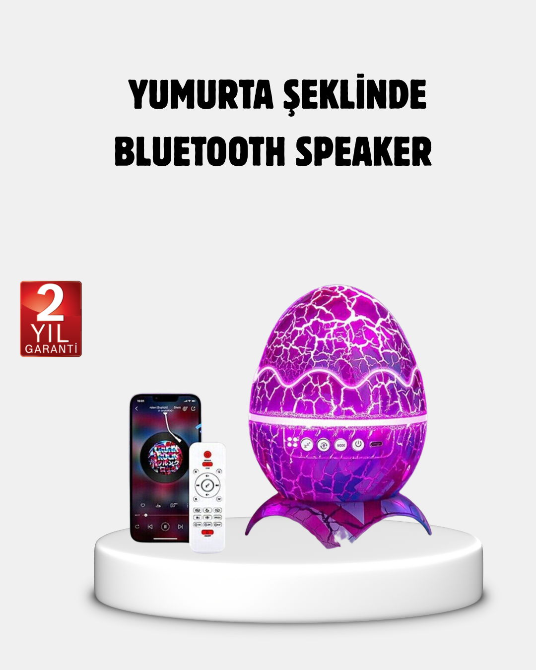 Yıldızlı Gökyüzü Dinozor Yumurta Projektör – Ayarlanabilir Parlaklık ve Hız