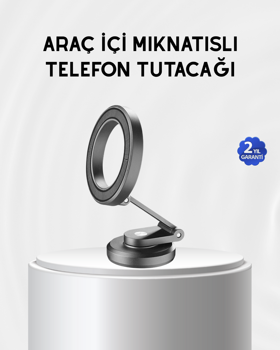 Manyetik Katlanabilir Araç Telefon Tutucu – MagSafe Uyumlu 360° Ayarlanabilir Güçlü Mıknatıs