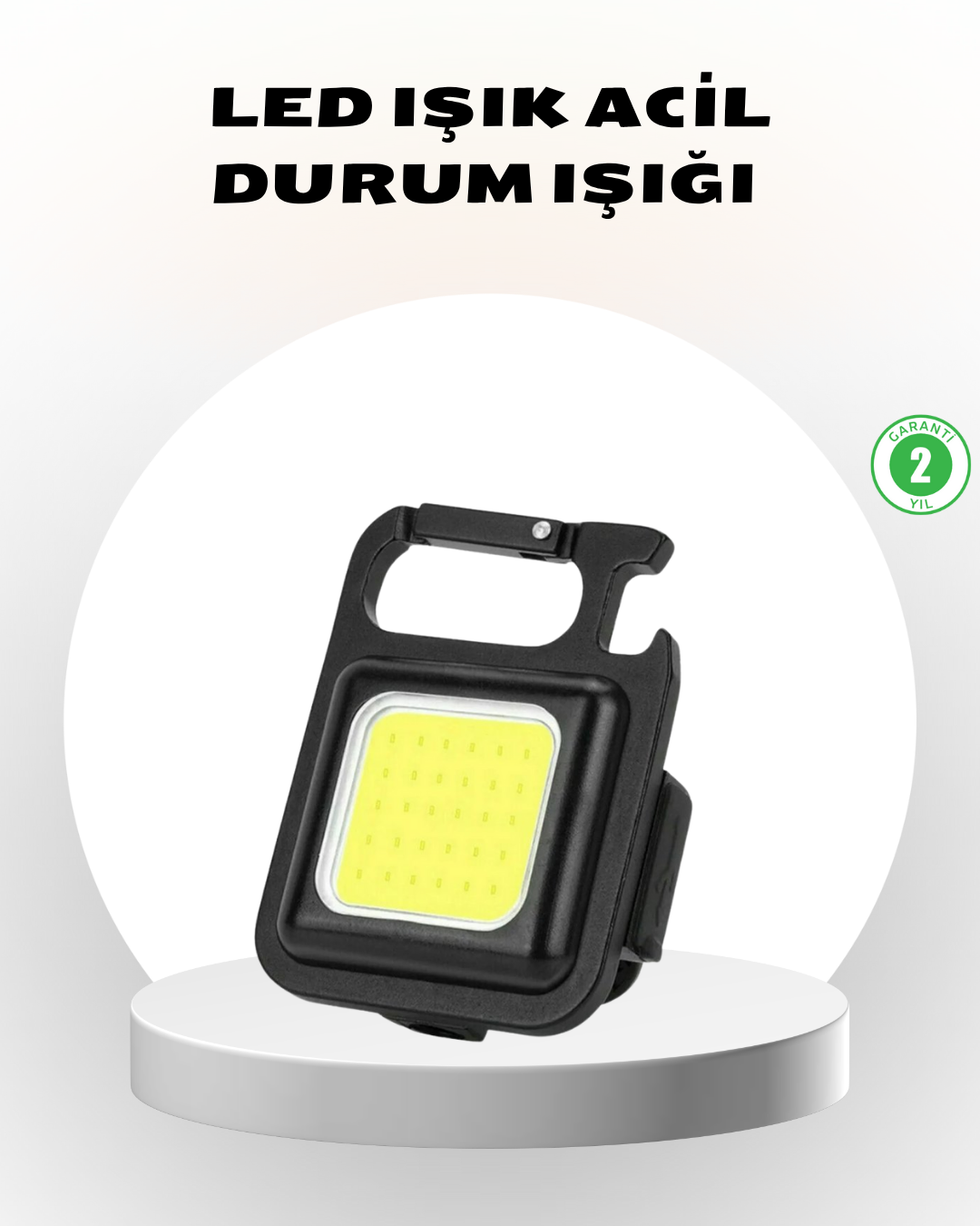 Süper Parlak 800 Lümen LED Fener – USB Şarjlı 3 Işık Modlu Mini Taşınabilir ve Anahtarlık Tipi