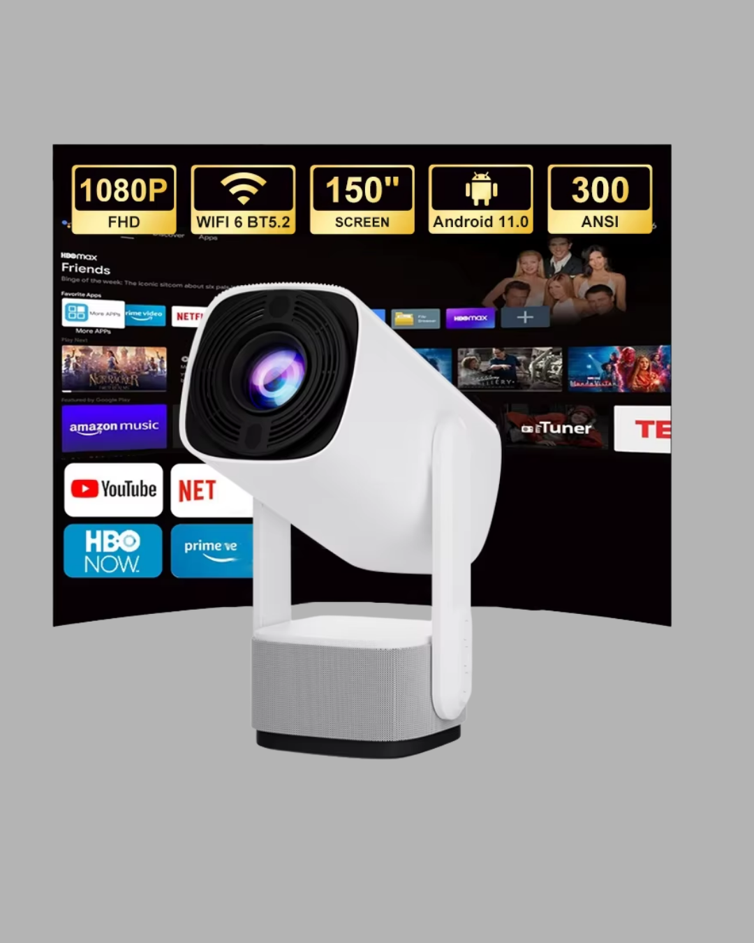 Evde sinema keyfini yeniden tanımlayan bu 720p HD projeksiyon cihazı